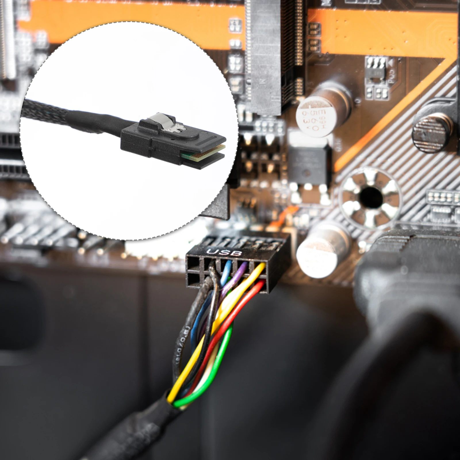 

Mini Mini SAS Cable SFF-8087 to SFF-8087 Cable Internal 36 Pin Cable Cable for Control Card Server Accessory