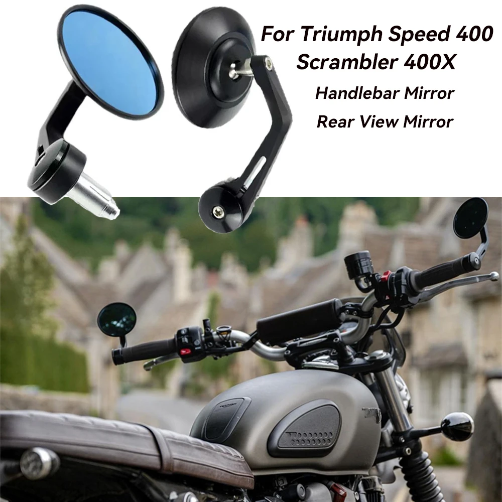 For Rocket 3 Street Triple S 765 765RS 765R Speed Triple 1200RS 1200RR Motorcycle Handlebar Rearview Handle Bar End Mirror Kit