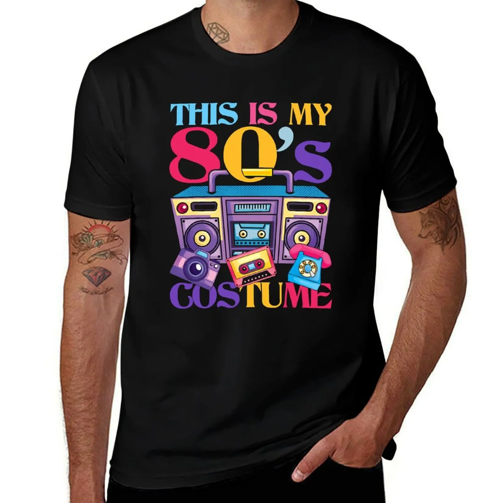

This Is My 80s Costume Cassette 80s Music Lover Eighties T-Shirt Utility Casual Work T-Shirt