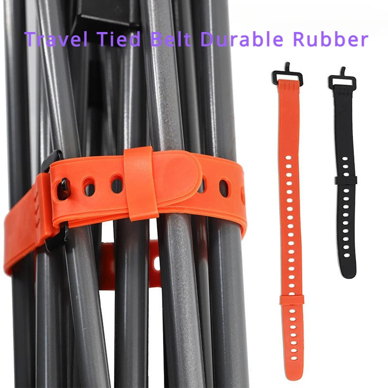 Cinturón atado de viaje, amarre de carga de goma duradero, correa de cinturón de pestañas para equipaje, hebilla de cinturón de almacenamiento de carga para acampar y senderismo