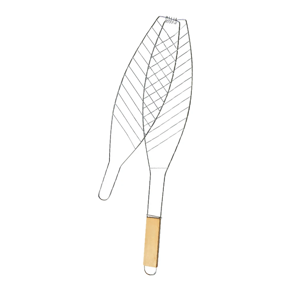 D9 Roasting Fish Grilling Grill Basket Vegetable Folding Handle Nonstick Outdoor Barbecue Tool Burger Mesh BBQ Cooking Grills