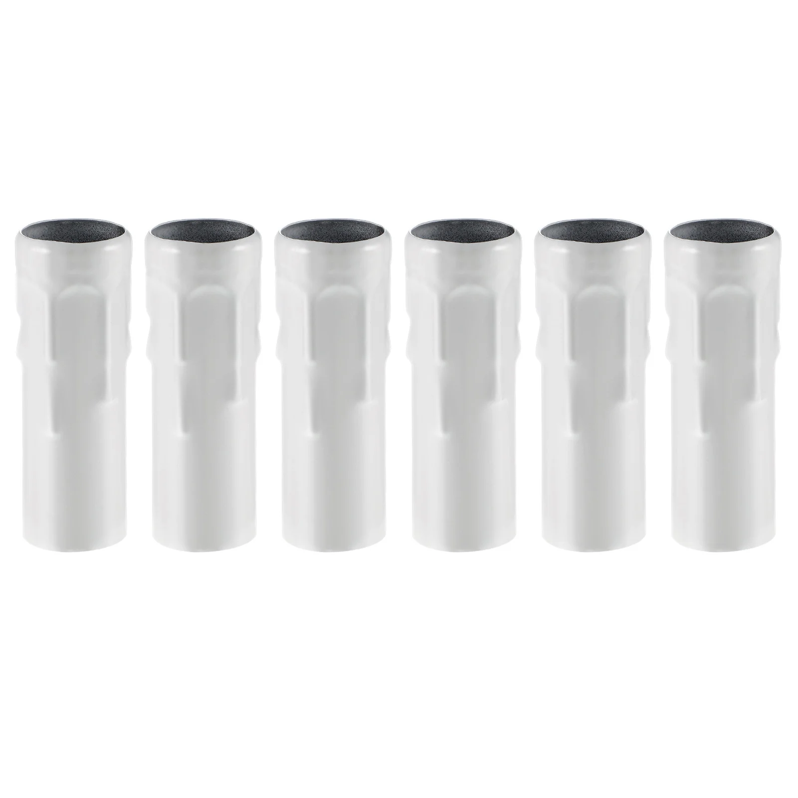

6Pcs Crystal Drip Sleeves Chandelier Tubes Iron Cover Base Holder Replacement Decorative Chandelier Socket Covers