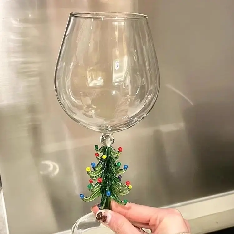 Colour Glass Korean Style Water Cup Christmas Tree Decorate Gift Goblet Creative Artistic High Quality New Product Lovely