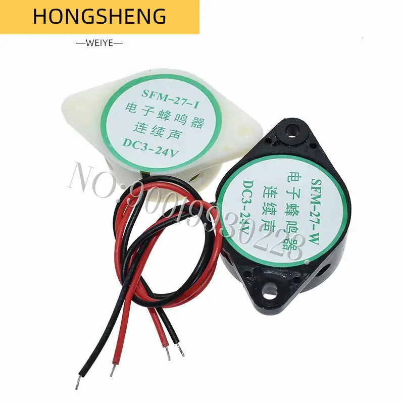 SFM-27 3-24V 12V 95DB Active buzzer High-decibel Electronic Buzzer Beep Alarm Intermittent / Continuous For Arduino diy Buzzer