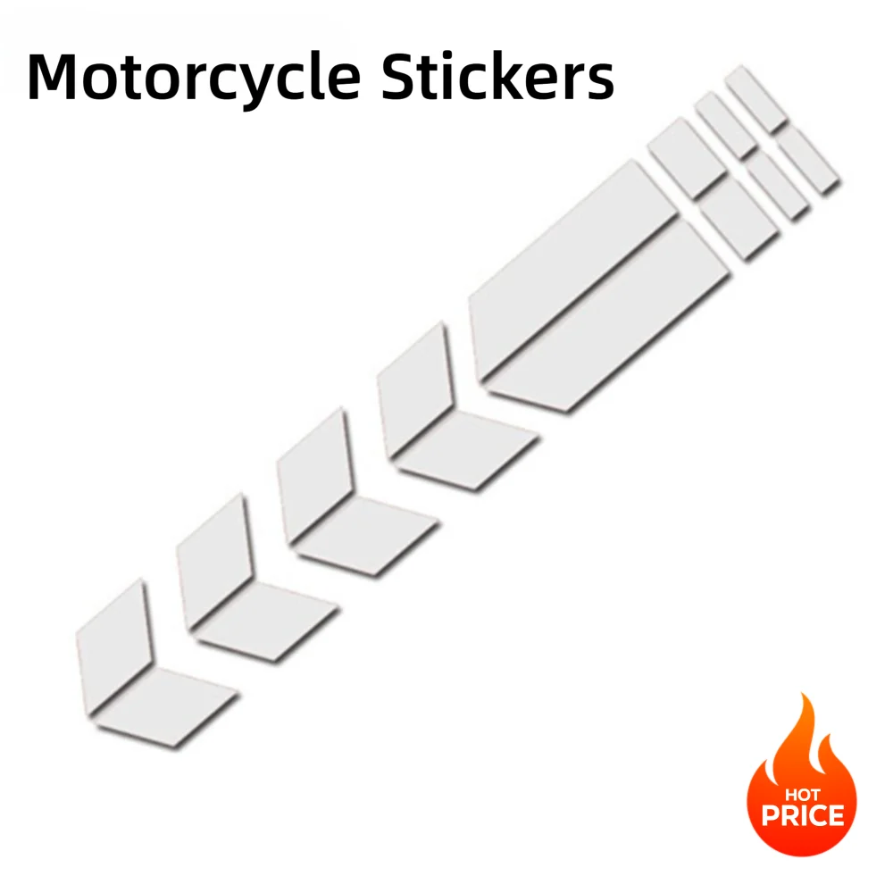 ملصقات دراجة نارية تحذيرية للسلامة بشريط سهم مقاوم للماء على شارات سيارة عاكسة