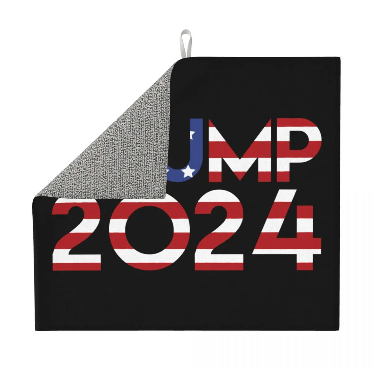 Custom Trump 2024 MAGA Dish Drying Mat for Kitchen Fast Dry Absorbent USA Flag Microfiber Dishes Drainer Pad