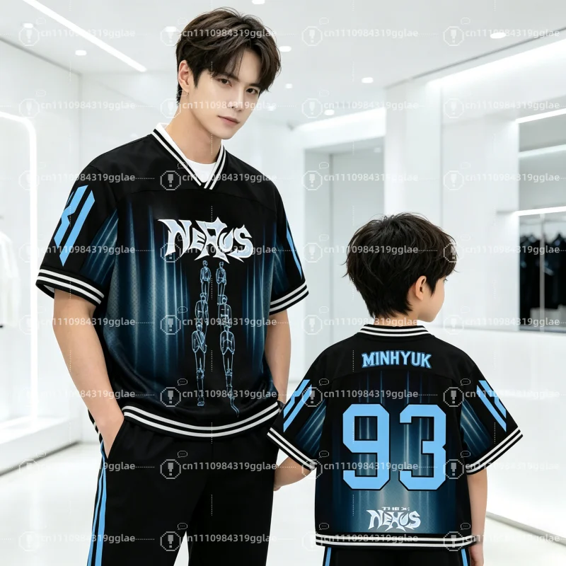 

Camiseta Monsta X World Tour Men Women Kids T-Shirt Hip Hop Kpop Shownu Comeback 2026 Fan Casual Family Parent Child T-shirt