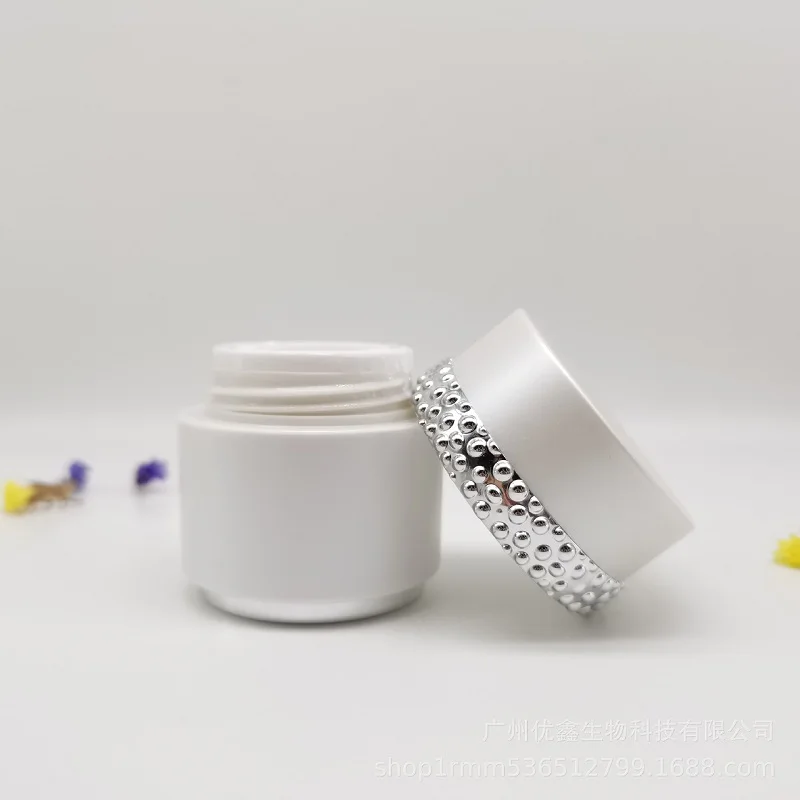 30g pearl white acrylic cream jar pot tin essence/day night cream/essence/gel/moisturizer serum skin care cosmetic packing
