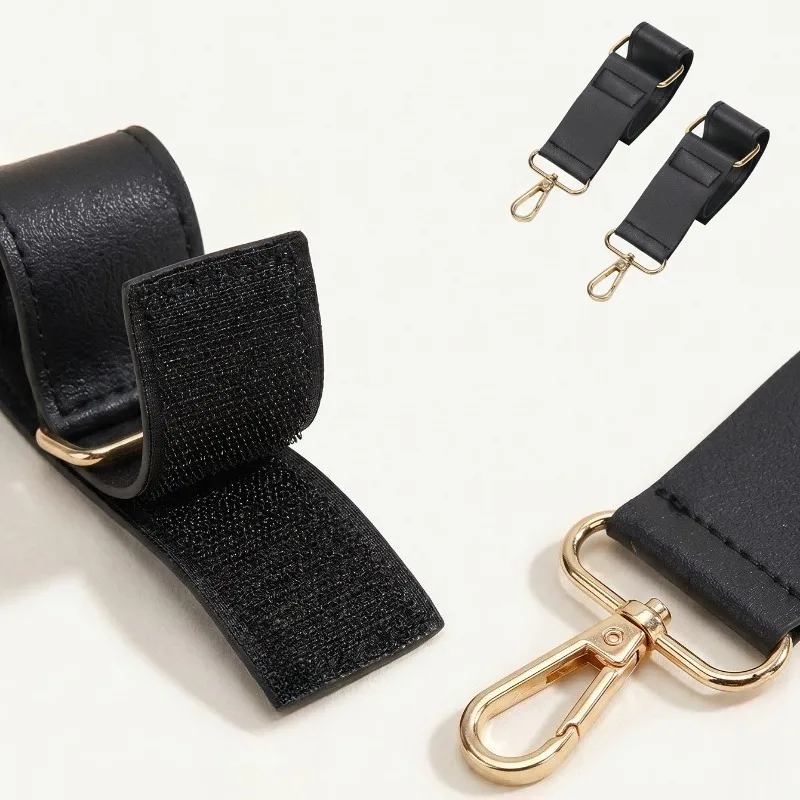 Stroller Hooks Premium PU Leather Double Clips for Baby Stroller，Secure Universal Pram Bag Holder, Stroller Accessories for Mom