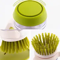 Kitchen Cleaning Brush, Multifunctional Pressing Automatic Liquid Dishwasher, Dish Scrubber with Soap Dispenser Clean Tools - Image 6