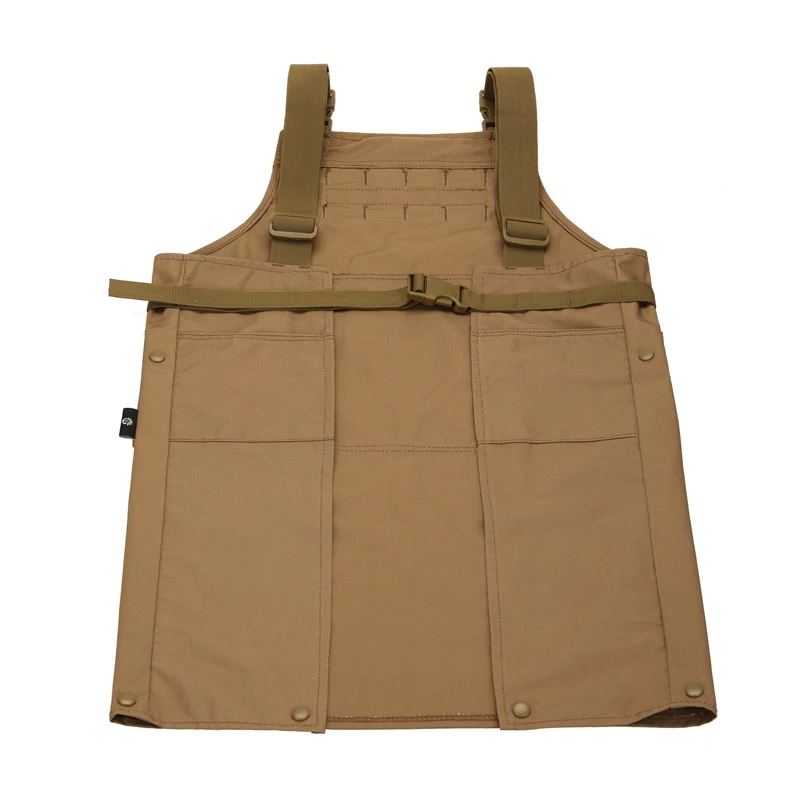 Tactical Vest Apron Combat Gear Multi-pocket Apron Unisex Sleeveless Technician Mechanic Camouflage Apron