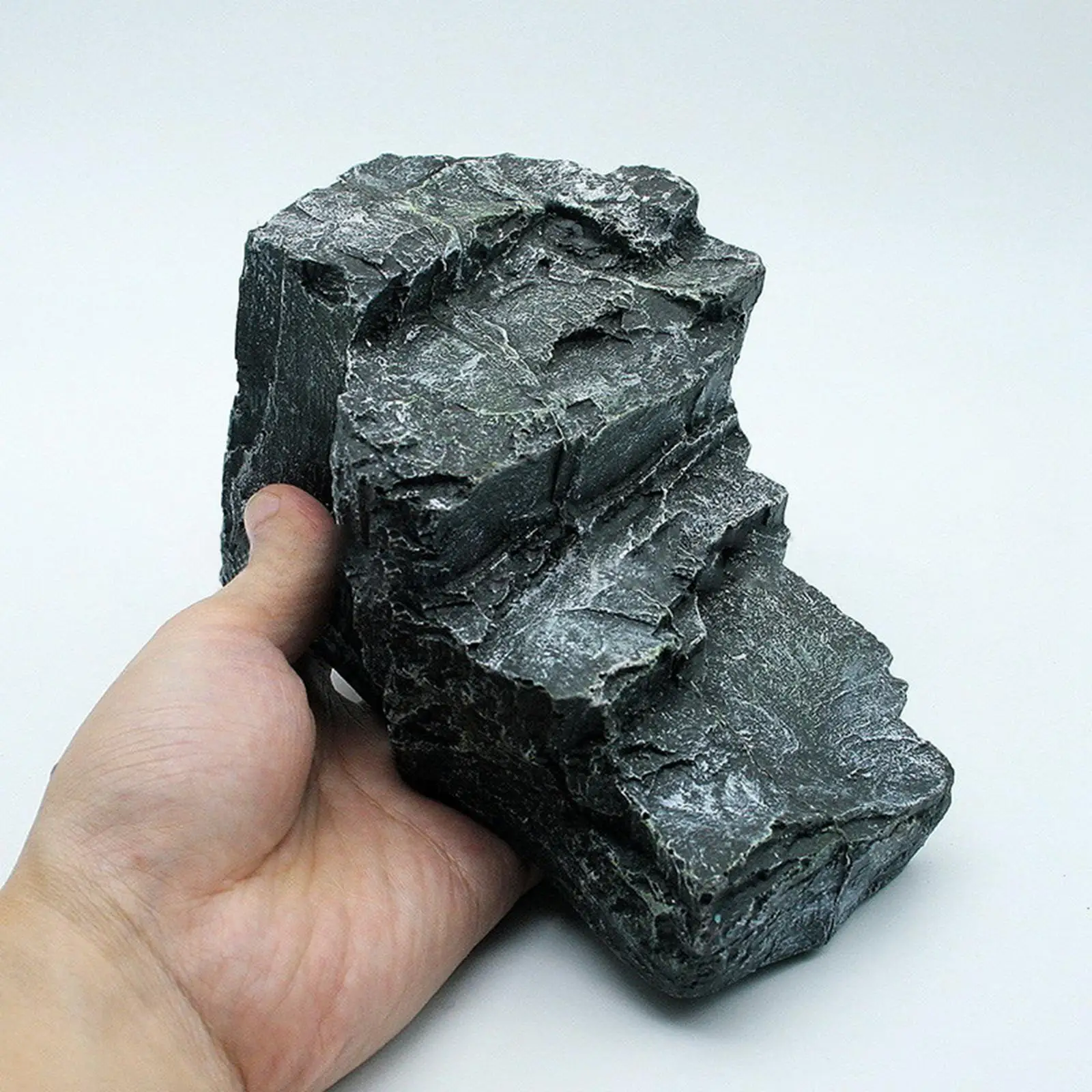Versatile 1 12 Scale Rock Base Platform for Action Figures Aquarium Reptile Enclosure Landscape Ornament