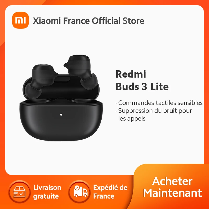 [Official] Redmi Buds 3 Lite | Commandes tactiles sensibles, Suppression du bruit pour les appels