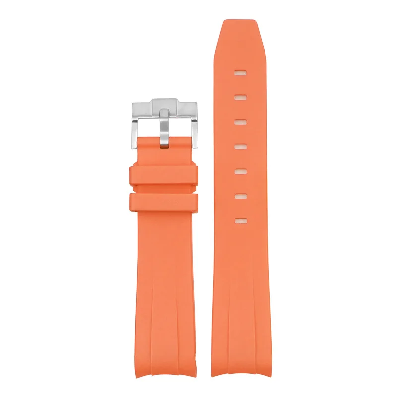 Silikon-Uhrenarmband für Omega X Swatch Joint MoonSwatch Planet, gebogenes Ende, TPU-Gummiband, Herren Damen Tauchsport-Uhrenarmband 20mm