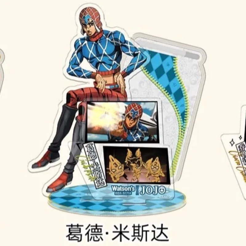 Neue JoJo's Bizarre Adventure Acryl Standfigur Giorno Giovanna Pannacotta Fugo Anime Peripheriegeräte Mode Desktop Ornament