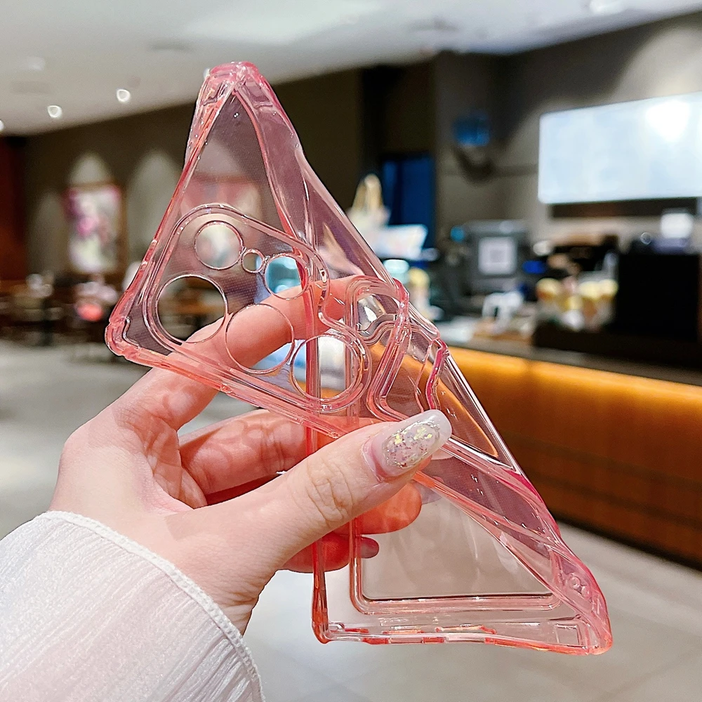 Phone Case For Samsung Galaxy S26 S25 S21 FE S22 S23FE S24 Plus Ultra Edge Clear Transparent Wallet Card Holder Silicone Cover - náhled 5