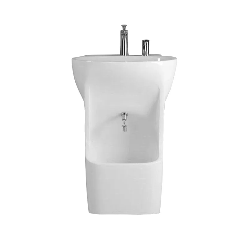 Indoor and outdoor all-in-one dual-purpose column basin ceramic one-piece basin mop pool wash basin