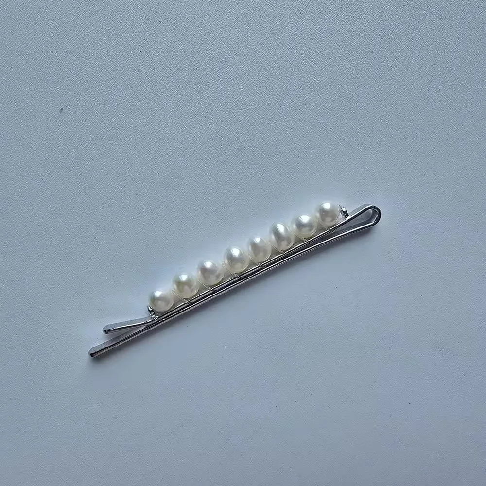 SLBRIDAL Trendige Funkelnde Blumen-Süßwasserperlen Mädchen Haarspangen Barrettes Damen CZ Bobby Pins Haarklammern Haaraccessoires – Detail 8