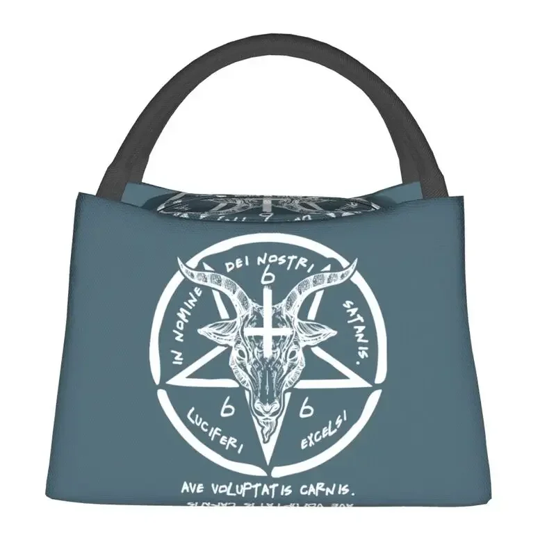 Insulated Lunch Bags for Women Sigil of Satan Knights Templar Portable Cooler Thermal Food Lunch Box Camping Tra