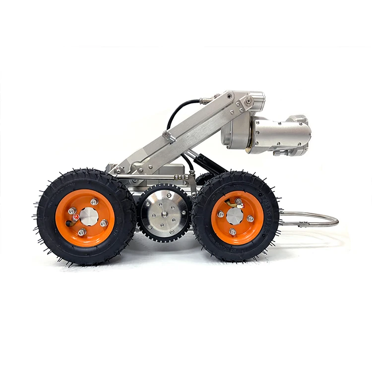 IP68 wasserdichtes Abwasser rohr mit Rädern Innen fernbedienung Crawler Roboter Ptz Kamera