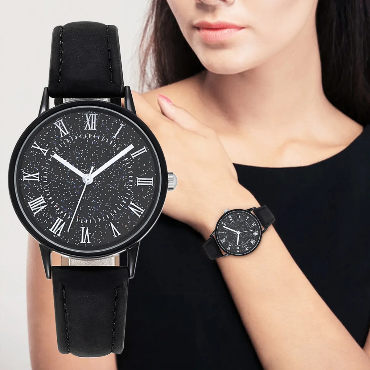 

Fashion Watch for Women Quartz Wristwatches Leather Strap Casual Watch Ladies Clock Gift Frosted Style Reloj Mujer Elegante