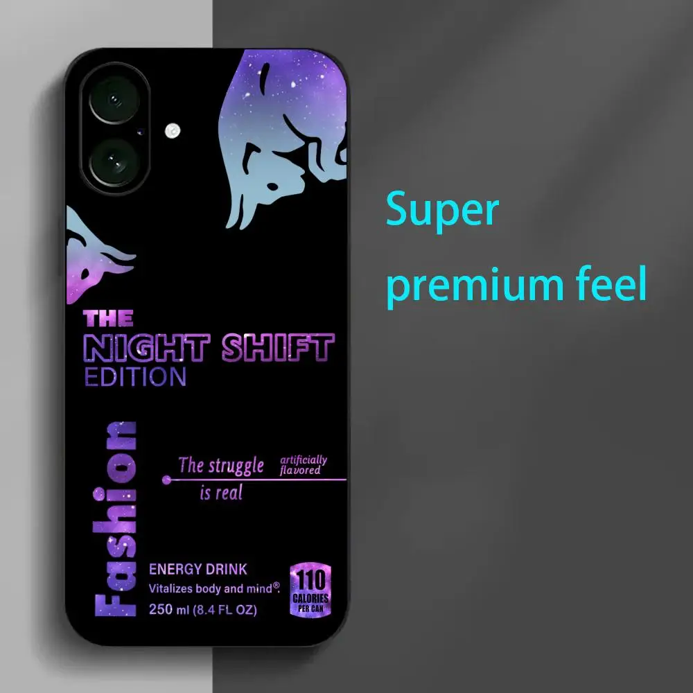 Starry Sky Red Fashion B-Bull Phone Case For iPhone 17 16 15 14 13 12 X XR XS 8 Plus Mini Pro Max Soft black Shockproof Cover - náhled 3