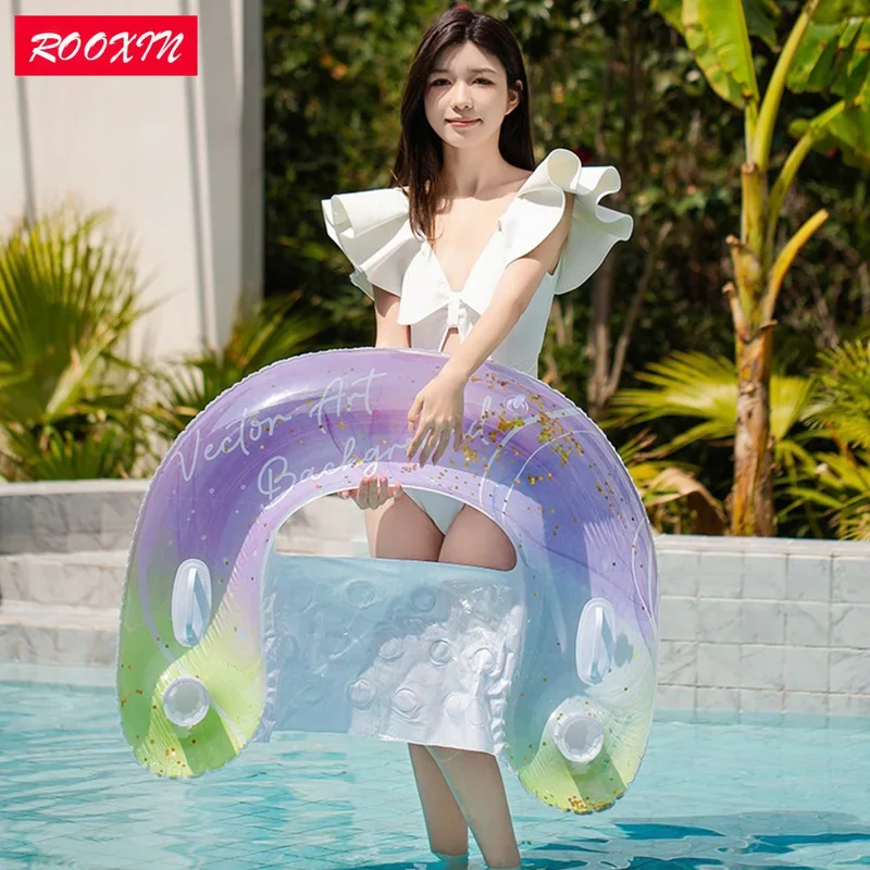 ROOXIN Water Hammock Inflatable Leisure Bed Swimming Mattress Floating For Adult Child Swim Ring Tube Pool Float Water Equipment