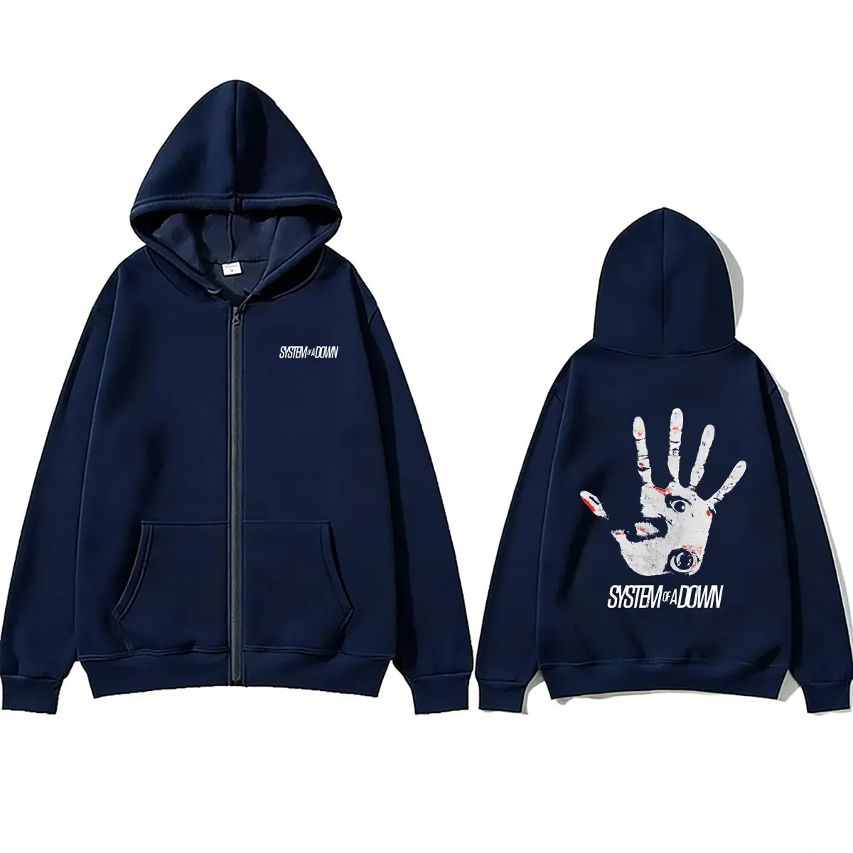 System of A Down Zipper Hoodie Men Women Clothing Classic Rock Alternative Metal Streetwear Male Fashion Oversized Zip Up Jacket