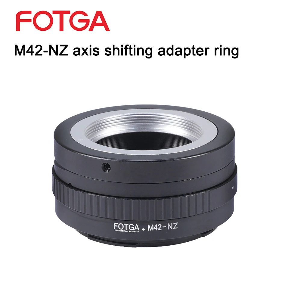 

FOTGA Adapter Ring M42-NZ Lens Shift Adapter Ring Is Suitable For Converting Takumar M42 Lens to For Nikon Z-mount body Adapter