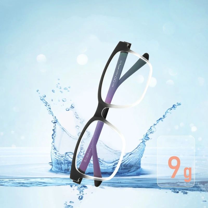 نظارات OLLYMURS عصرية خفيفة للغاية كبيرة بدون مسامير TR90 للنساء مربعة ريترو وجه كبير إطار نظارات طبية بصرية للرجال