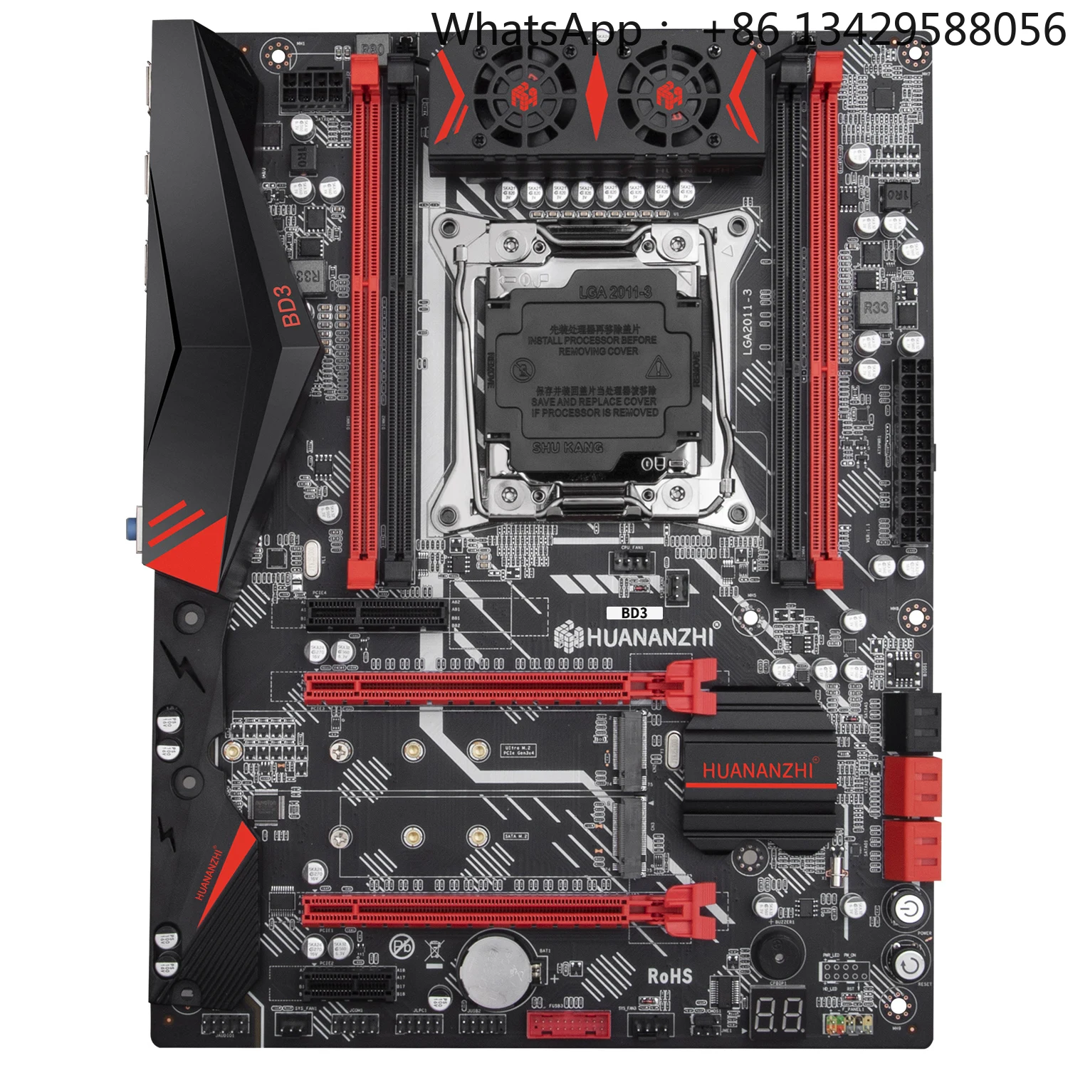 

HUANANZHI X99 BD3 LGA 2011-3 XEON X99 Motherboard Intel E5 2696 2678 2676 2673 2666 V3 DDR3 RECC128GB M.2 PCI-E NVME NGFF