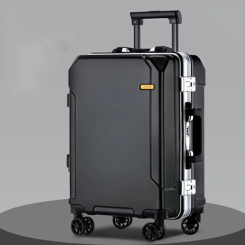 

Large Capacity Luggage Suitcase USB Charging Women Men Carry-On Aluminum Frame Boarding Luggage Travel Case 20/22/24/26inch