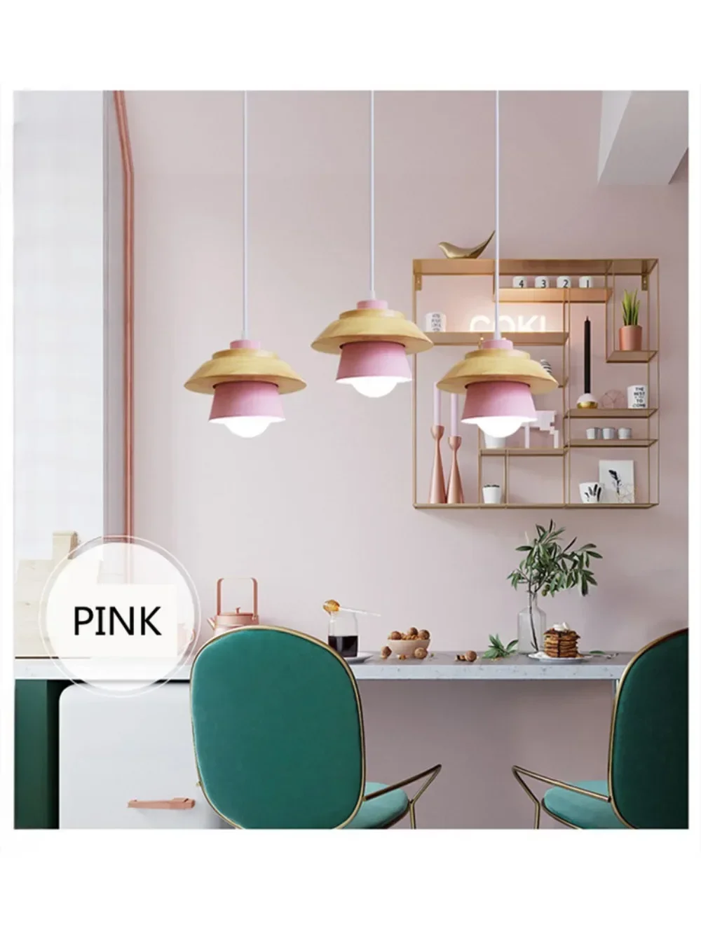 Suspension Led luminaire suspendu lampe de cuisine lampe de salle à manger E27 salle à manger lumières bois suspension lampe Lustre moderne