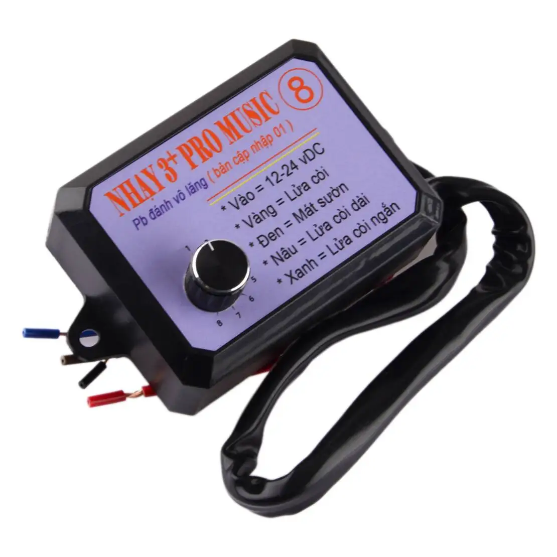 Nhay 3+Pro Music Rapid Horn Relais Controller 8 Töne passend für Motorrad Auto Auto Marine Boot 12–24 V