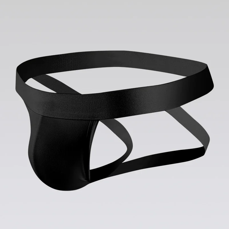 

Hollow double-cubed panties men's low-rise solid color U convex elastic tight body sexy panties breathable thong boys shorts