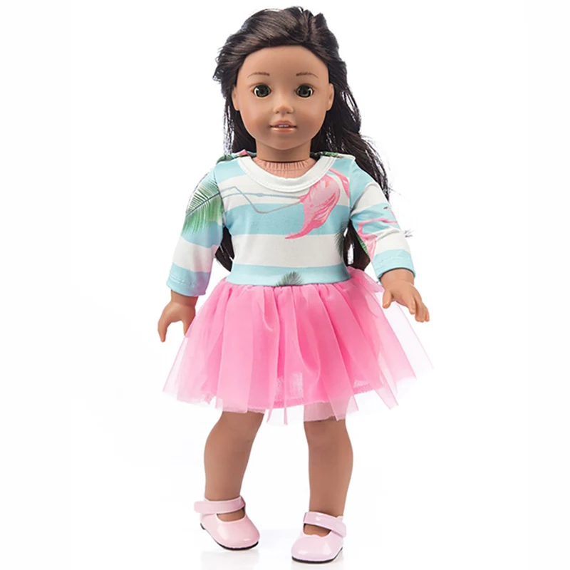 18Inch Girls Doll Dress Multiple styles 45cm Baby Doll Outfit Skirt Reborn Doll New Born Baby Doll Clothes Accessories Girl Gift
