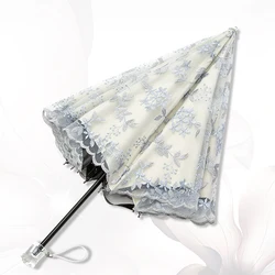 Girl Umbrella Parasol Rain Visor Uv Big Lace Windproof Umbrella Automatic Large Luxury Ultra Light Double Layer Guarda Chuva Sun