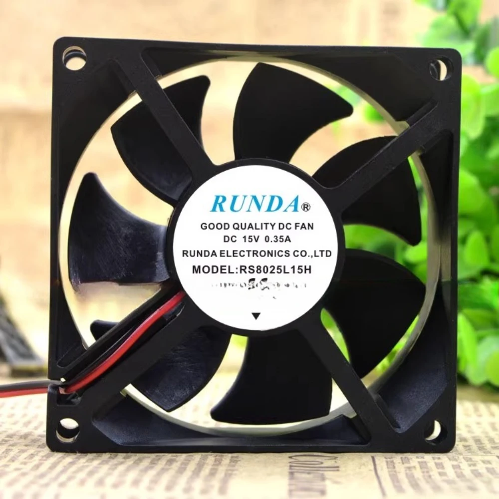 

RS8025L15H RUNDA Инверторный охлаждающий вентилятор 8 см DC15V 0,35A Охлаждающий вентилятор для сварочного аппарата