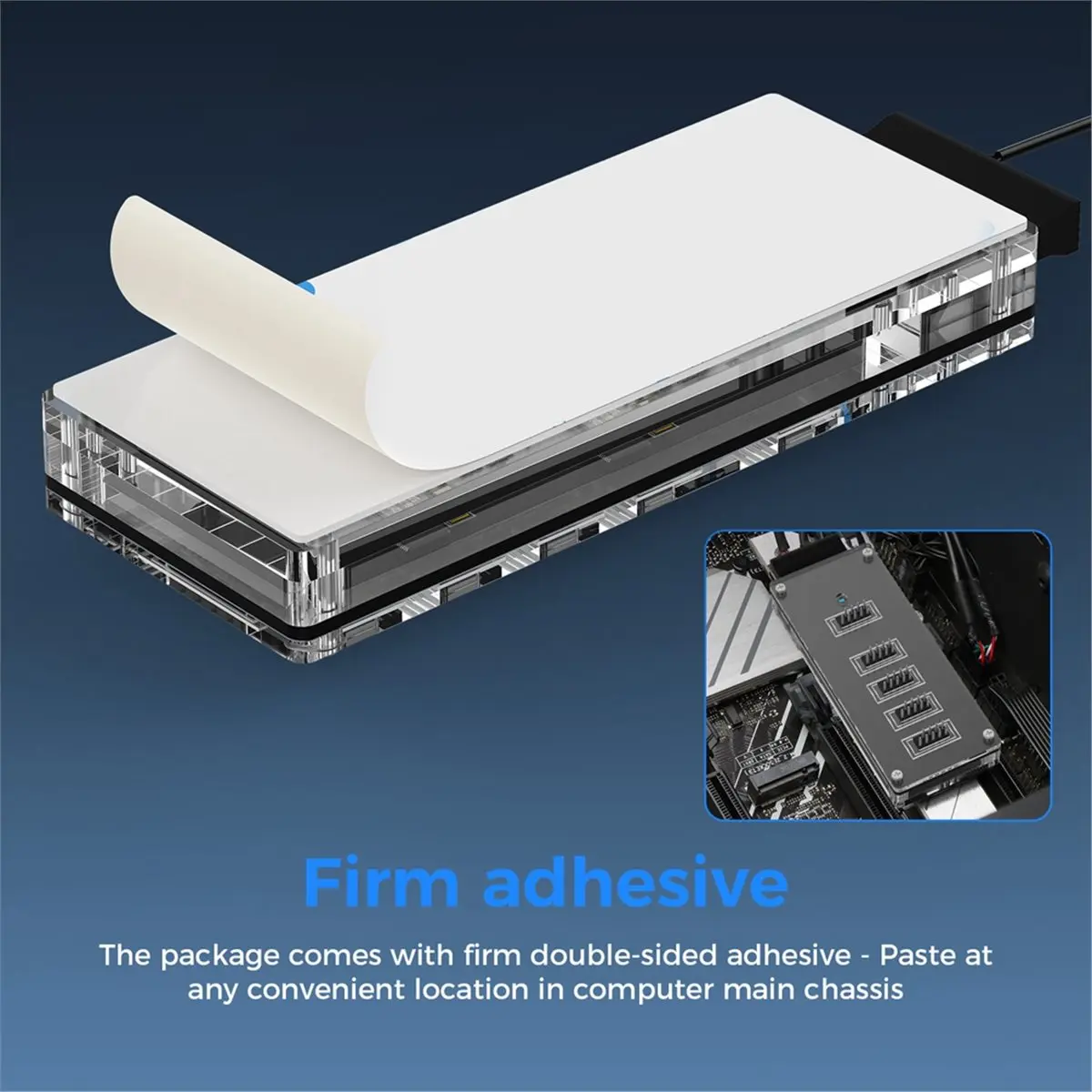 (A23G) 9Pin USB Header Splitter with SATAs Power Cable, Internal USB HUBs Extension USB2.0 Splitter Connectors for Motherboards