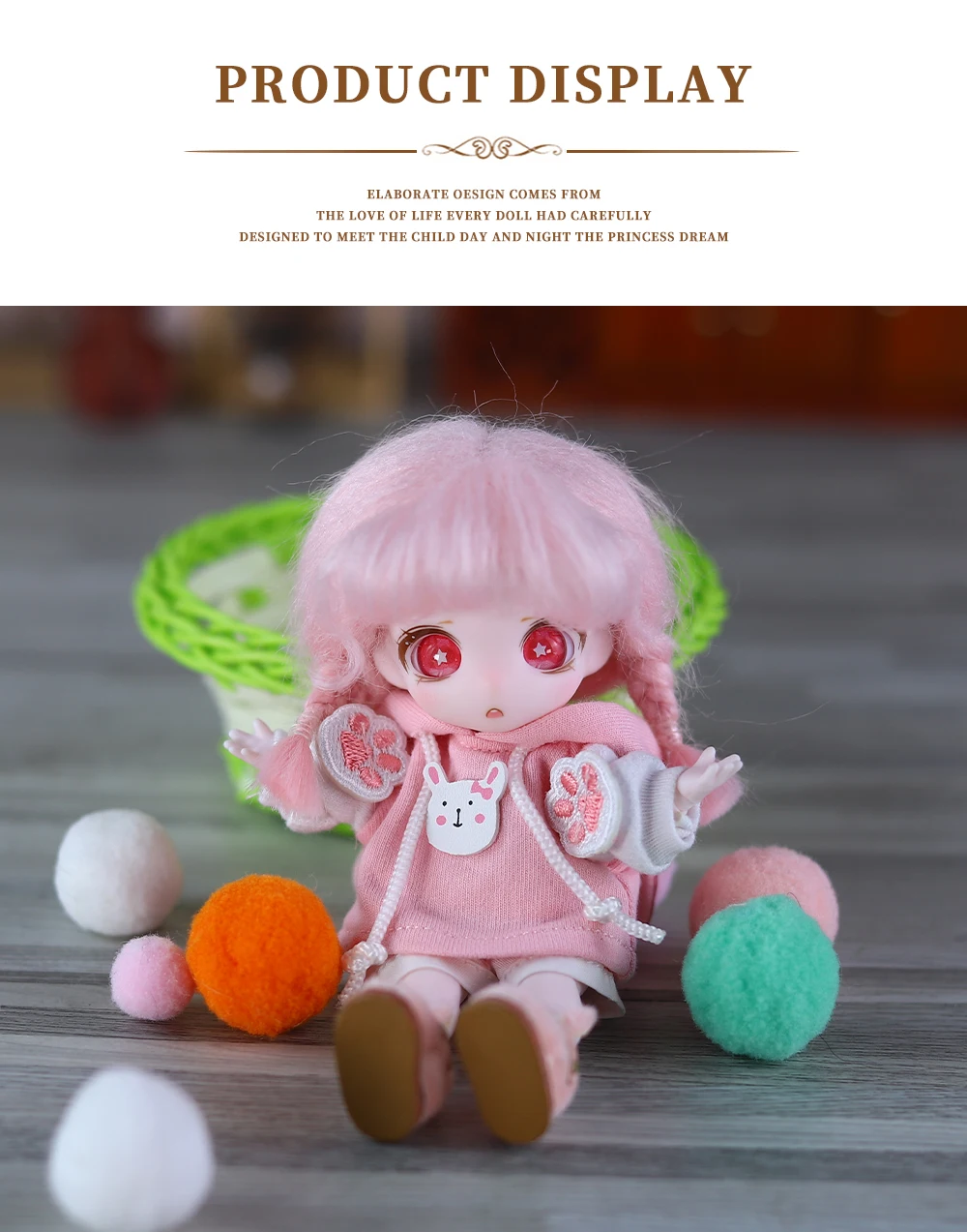 ICY DBS Dream Fairy Maytree OB11 BJD Perücke mit Pony Zubehör Jungen Mädchen Geschenk Spielzeug SD – Detail 5