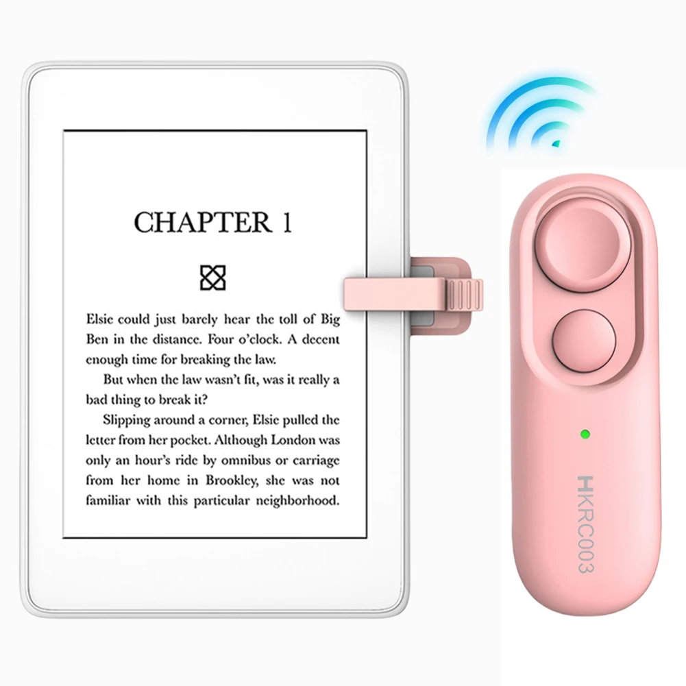 

RF Remote Control Page Turner Camera Video Record Remote Hands Free Reading Remote Page Turner Clicker Page Turner for Kindle