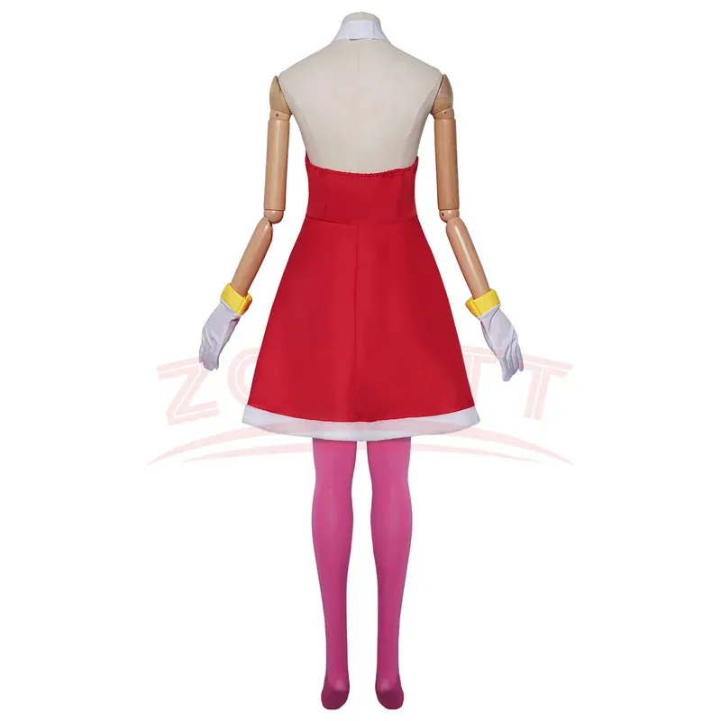 إيمي روز أزياء تنكرية أحذية روزي ذا راسكال كوسبلاي فستان أحمر بدلة نسائية لعبة كوسبلاي فستان لعب الأدوار لحفلات الهالوين