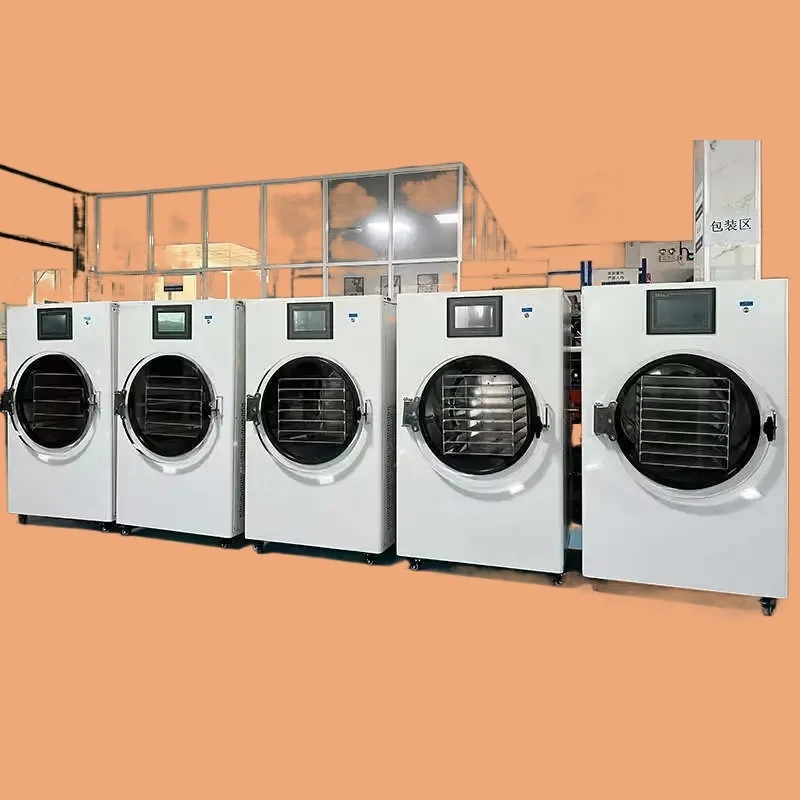 Commercial 8 Trays 8kg 10kg Vacuum Customized For Dryer 12 Freeze Industrial Fruit Food