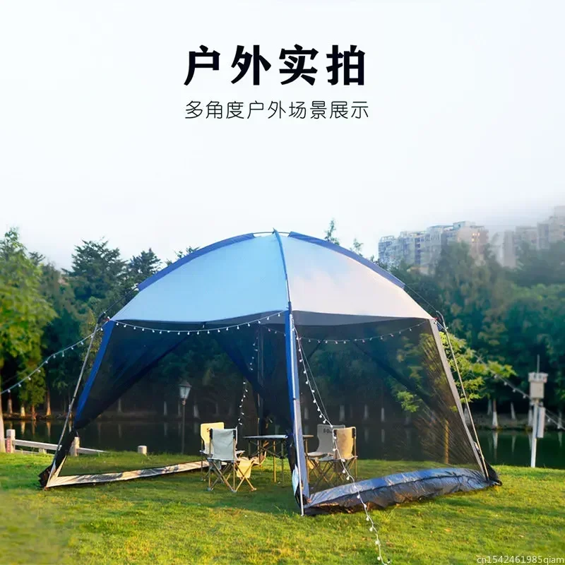 Canopy Outdoor Sunscreen Anti-mosquito Tent Picnic Fishing Pergola UV Protection Sunshelter Large Space Party Tour