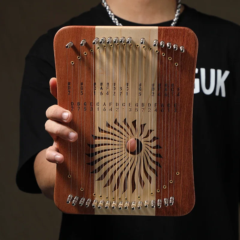 HLURU Lyre Harp 31 Strings Lyre Fingerplay Piano Musical