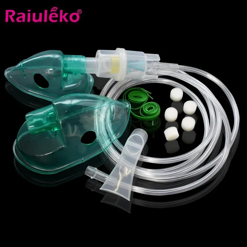 Adult Kid Inhaler Set Soft Tube Inhaler Catheter Nebulizer Cup Mask Filters Family Home Air Compressor Atomization Health Care