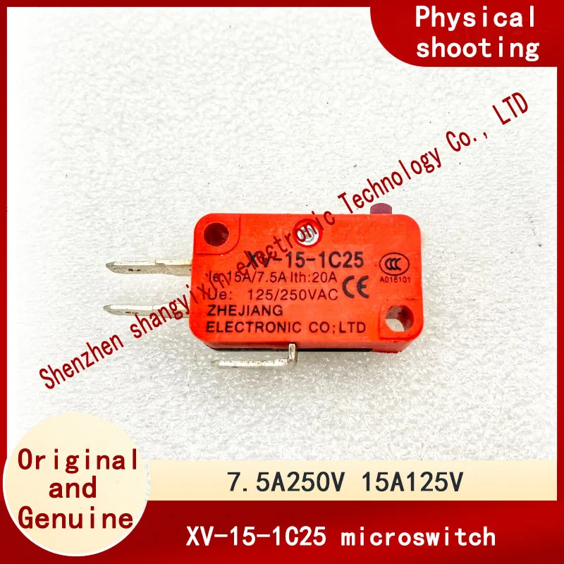 

XV-15-1C25 Микропереключатель, концевой выключатель хода, 1 открытый, 1 закрытый серебряный контакт, 3-контактный ключ без рук, 15A125V