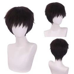 Short Men Wig Synthetic Straight Natural High Temperature Fiber Hair For Anime Cosplay Party Daily