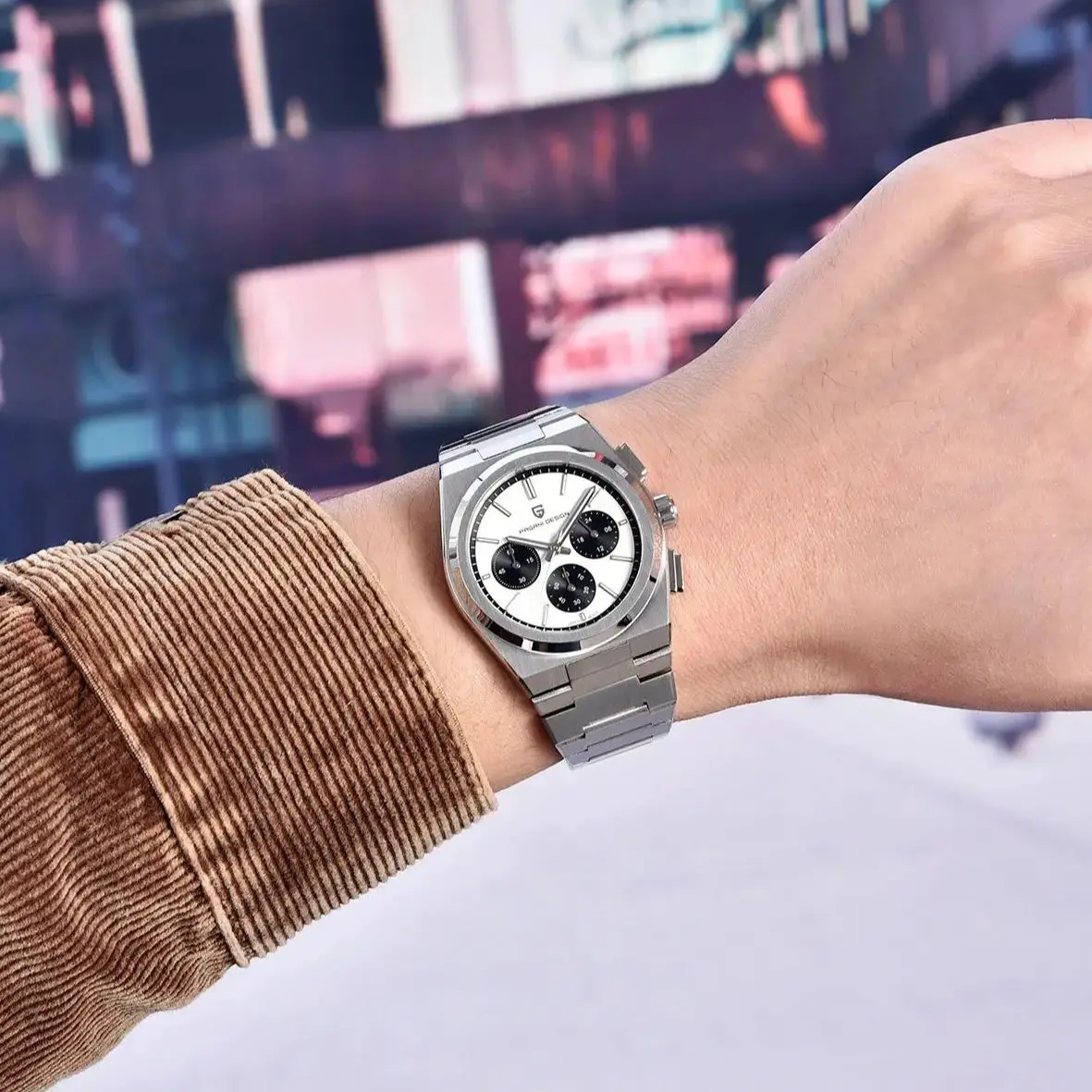 PAGANI DESIGN Quartz VK63 Mens Watch Chronograph Watch thumbnail 6