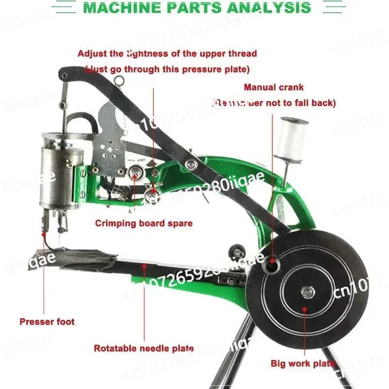 أكياس الخيام الملابس حزام ومعاطف الجلود الخياطة آلة خياطة الإسكافي مع خط النايلون القطن المزدوج للخياطة Upsolery